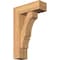Ekena Millwork Balboa Block Smooth Bracket w/ Offset Brace, Western Red Cedar, 7 1/2"W x 22"D x 34"H BKT0806X22X34BOA05SWR - alternate 1